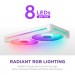 NZXT Кулер до корпусу NZXT F280 RGB Core Fan (Single Frame) - White (RF-U28HF-W1)