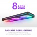 NZXT Кулер до корпусу NZXT F360 RGB Core Fan (Single Frame) - Black (RF-U36HF-B1)