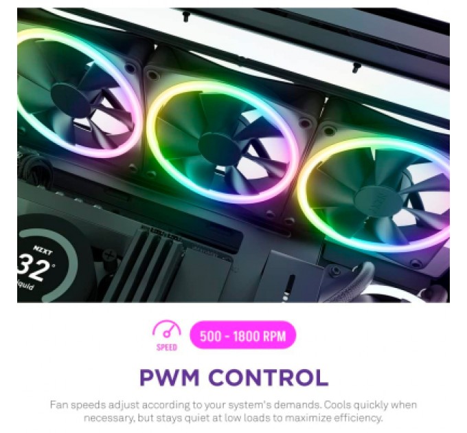 Кулер до корпусу NZXT F120RGB Duo - 120mm Dual- (RF-D12SF-B1)