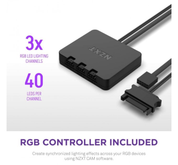 Кулер до корпусу NZXT F120RGB Duo - 120mm Dual- (RF-D12SF-B1)