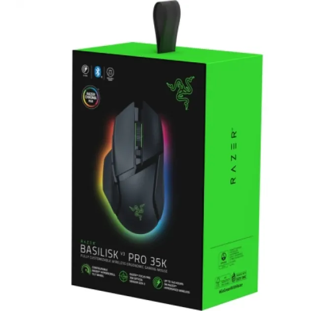 Razer Мишка Razer Basilisk V3 Pro 35K Wireless/Bluetooth Black (RZ01-05240100-R3G1)