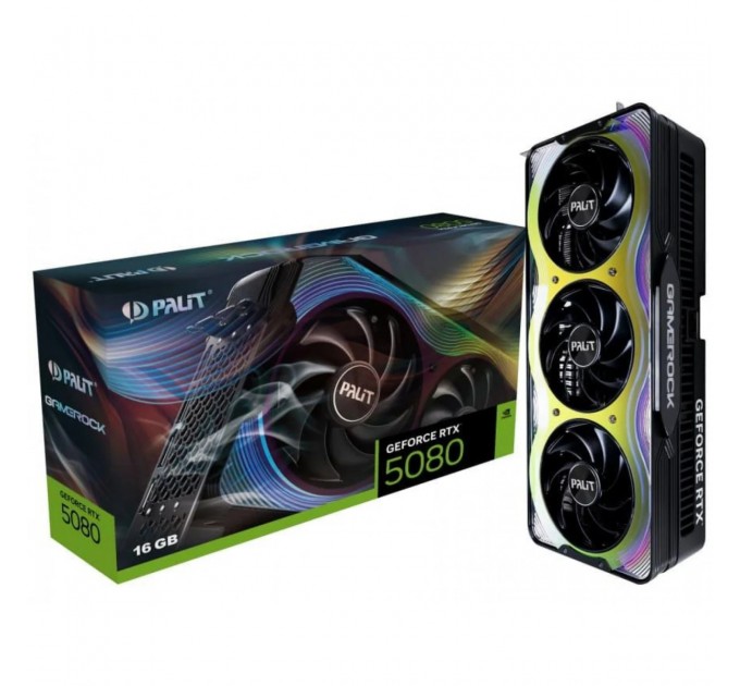 Palit Відеокарта GF RTX 5080 16GB GDDR7 GameRock Palit (NE75080019T2-GB2030G)