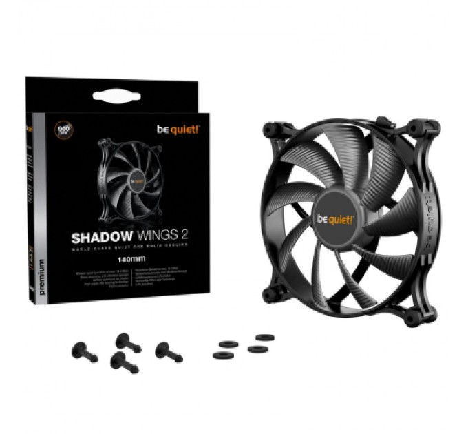 Be quiet! Кулер до корпусу Be quiet! Shadow Wings 2 140mm (BL086)