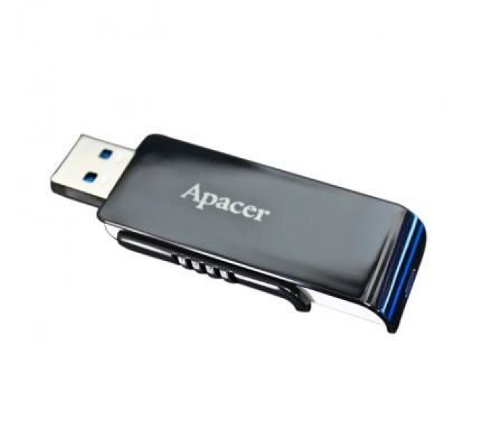 Apacer USB флеш накопичувач Apacer 64GB AH350 Black RP USB3.0 (AP64GAH350B-1)