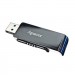 Apacer USB флеш накопичувач Apacer 64GB AH350 Black RP USB3.0 (AP64GAH350B-1)