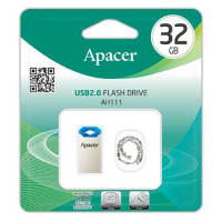 USB флеш накопичувач Apacer 32GB AH111 Blue RP USB2.0 (AP32GAH111U-1)