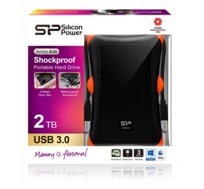 Silicon Power Зовнішній жорсткий диск 2.5" 2TB Silicon Power (SP020TBPHDA30S3K)