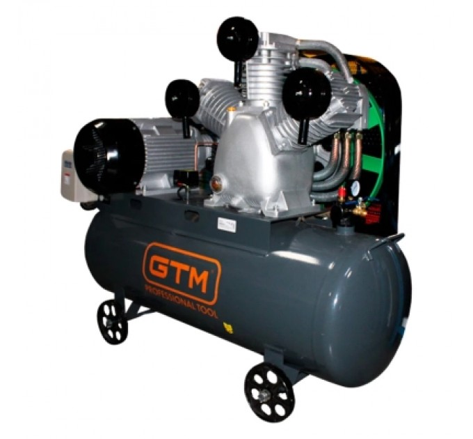 GTM Компресор GTM 300л, 2200/1500л/хв, 11кВт, 10бар, 380В, 3 циліндри V-под. (KCJ3100-300L)