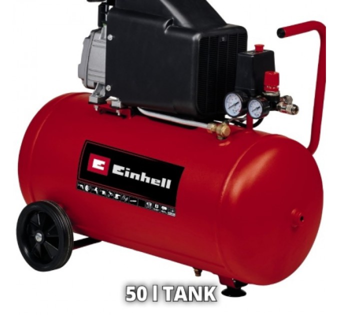 Einhell Компресор Einhell TC-AC 270/50/8, масляний, 1800Вт, 50л, 270л/хв, 8бар (4007360)