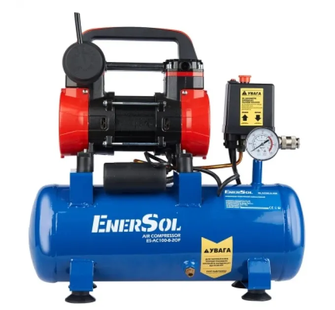Enersol Компресор Enersol ES-AC100-8-2OF, 100 л/хв, 0.75 кВт, ресівер 8л. (ES-AC100-8-2OF)