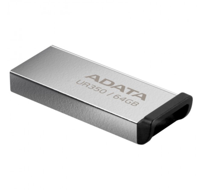 ADATA USB флеш накопичувач ADATA 64GB UR350 Silver-Black USB 3.2 (UR350-64G-RSR/BK)