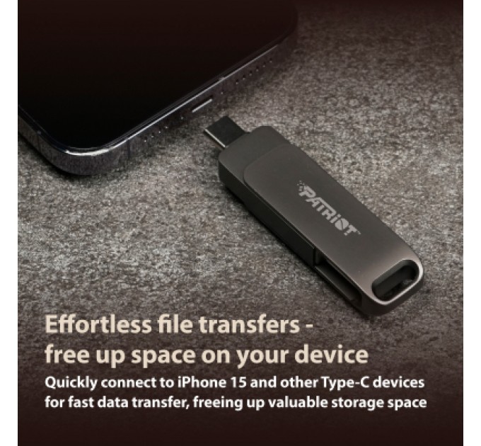 Patriot USB флеш накопичувач Patriot 32GB Rage R550 Matte Black USB 3.2/Type-C (PE32GR550DSAD)