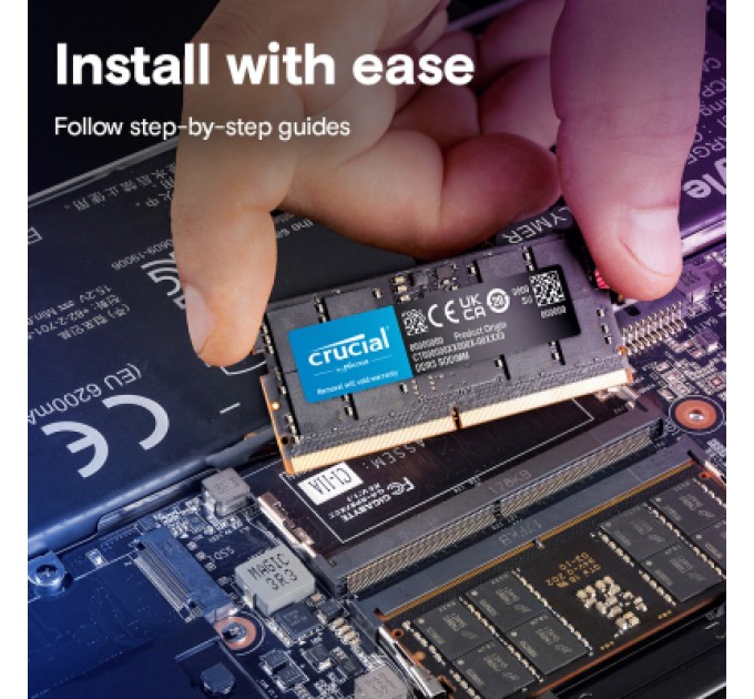 Micron Модуль пам'яті для ноутбука SoDIMM DDR5 16GB 5600 MHz Micron (CT16G56C46S5T)