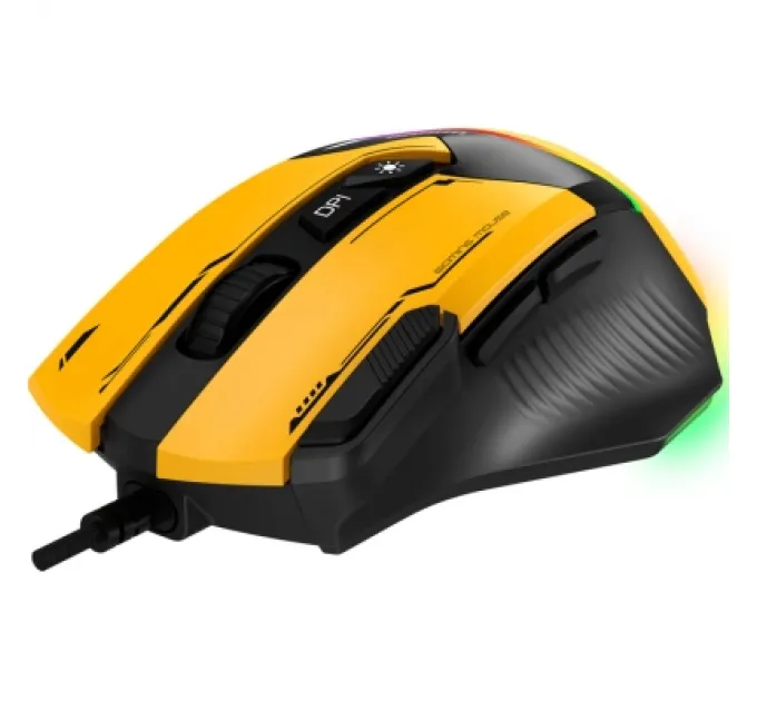 GamePro Мишка GamePro GM300Y USB Yellow/Black (GM300Y)