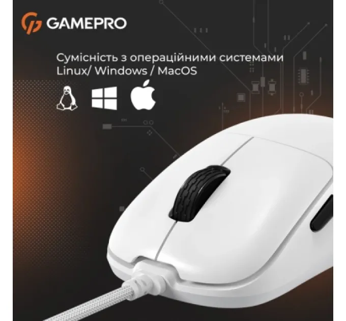 GamePro Мишка GamePro GM690W USB White (GM690W)