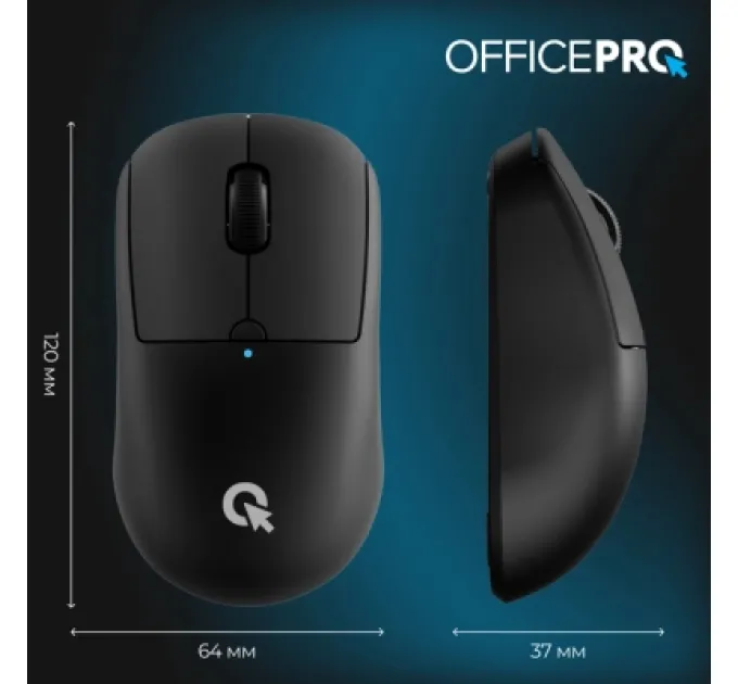 OfficePro Мишка OfficePro M307B Silent Click Wireless/Bluetooth Black (M307B)