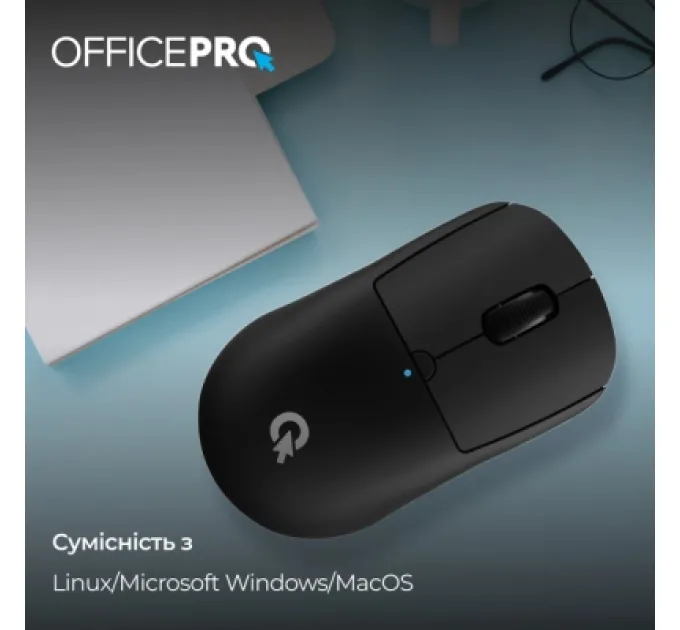 OfficePro Мишка OfficePro M307B Silent Click Wireless/Bluetooth Black (M307B)