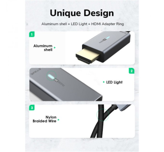 Cabletime Кабель мультимедійний mini DisplayPort to HDMI 1.0m Cabletime (CA914593)