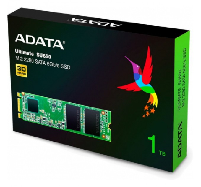 ADATA Накопичувач SSD M.2 2280 1TB ADATA (ASU650NS38-1TT-C)