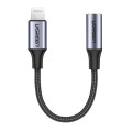 Ugreen Перехідник Lightning to 3.5mm 10cm Headphone Jack Adapter Model US211 gray Ugreen (30756)