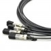 Alistar Оптичний патчкорд Alistar QSFP to 4*SFP+ 40G Directly-attached Copper Cable 5M (DAC-QSFP-4SFP+-5M)