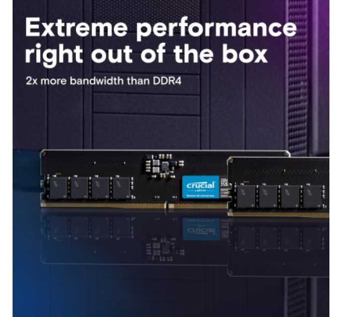 Micron Модуль пам'яті для комп'ютера DDR5 8GB 5600 MHz Micron (CT8G56C46U5T)