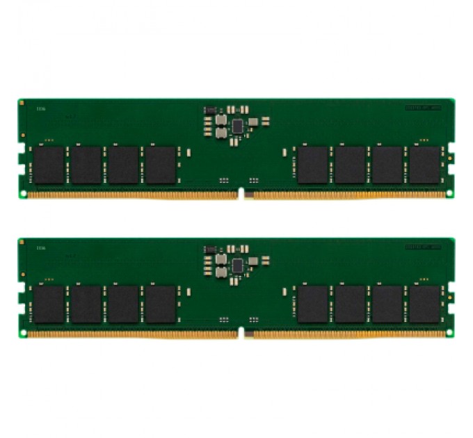 Kingston Модуль пам'яті для комп'ютера DDR5 16GB (2x8GB) 5600 MHz Kingston (KVR56U46BS6K2-16)