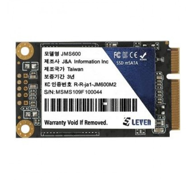 LEVEN Накопичувач SSD mSATA 256GB LEVEN (JMS600-256GB)