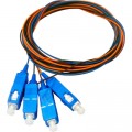 CMS Пігтейл SC/UPC 1.5 метра, SM, Easy strip, 4 шт. (Bl,Or,Gn,Br) CMS (PG-1.5SC(SM)(ON)E-K4)