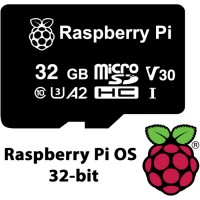 Додаткове обладнання до промислового ПК Raspberry Pi Карта пам''яті для Raspberry Pi MicroSD 32 ГБ, Pre-installed Raspberry Pi OS (SC0268)