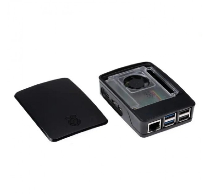 Raspberry Pi Додаткове обладнання до промислового ПК Raspberry Pi Корпус чорний для Raspberry Pi 5 офіційний (SC1160)