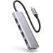 Ugreen Концентратор Ugreen CM219 HUB Type-C to 4xUSB with USB-C Power Port (Gray) (70336)