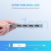 Ugreen Концентратор Ugreen CM219 HUB Type-C to 4xUSB with USB-C Power Port (Gray) (70336)