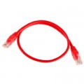 Ritar Патч-корд 1м, RJ-45, Cat.5e, CU, мідь, червоний Ritar (PCR-CU/1Rd / 04271)