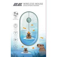Мишка 2E MF300 CAPYBARATANGERINE Silent Wireless/Bluetooth Green (2E-MF300WCAPIBARAGN)