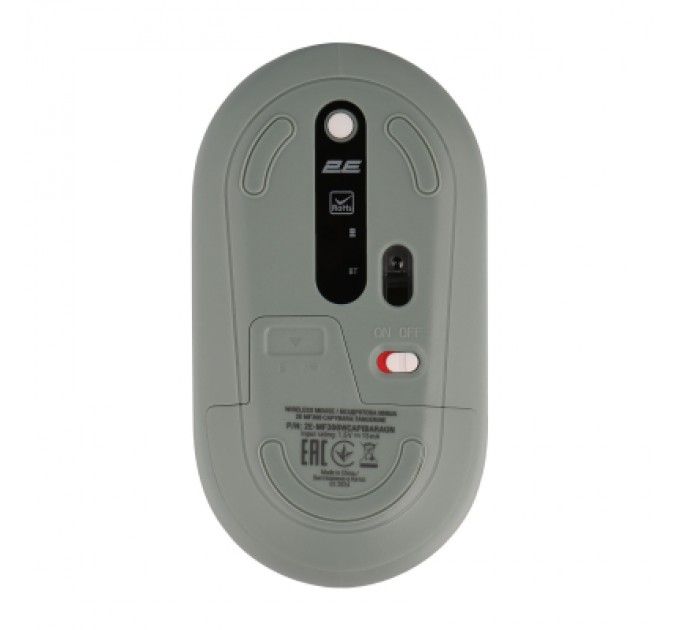 2E Мишка 2E MF300 CAPYBARATANGERINE Silent Wireless/Bluetooth Green (2E-MF300WCAPIBARAGN)