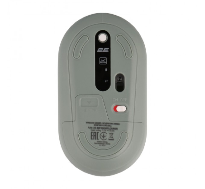 2E Мишка 2E MF300 FLORADILL Silent Wireless/Bluetooth Green (2E-MF300WFLORAGN)
