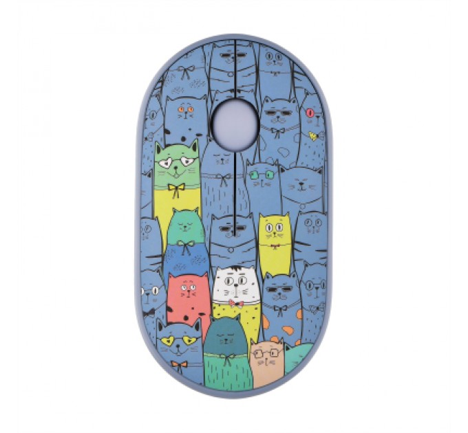2E Мишка 2E MF300 PETSCATS Silent Wireless/Bluetooth Blue (2E-MF300WPETSBL)