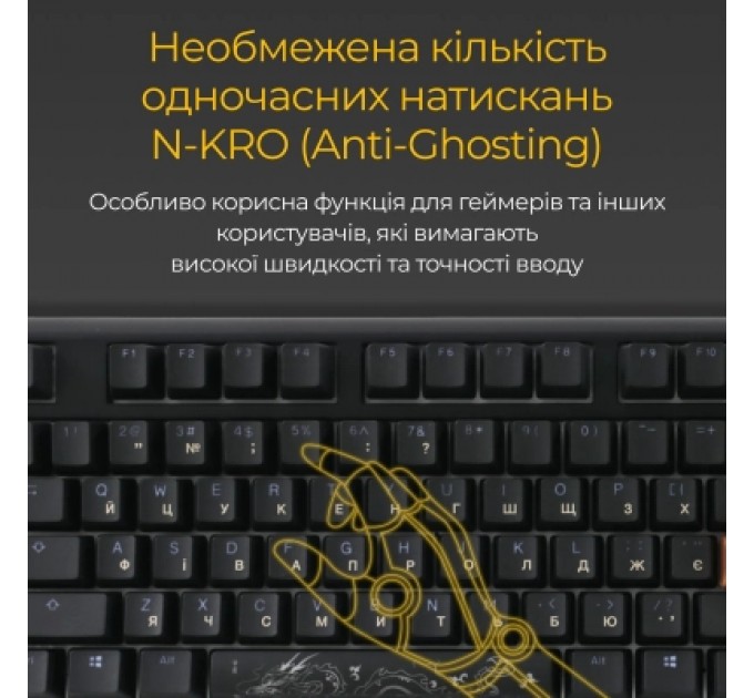 Ducky Клавіатура Ducky One 3 Cherry MX Silent Red RGB UA USB Black (DKON2108ST-SUAPXCLAWSC1)