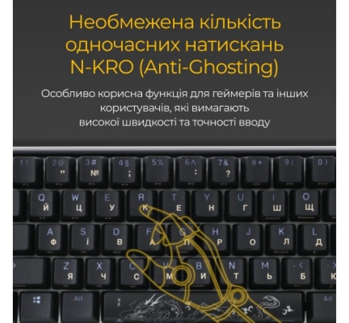 Ducky Клавіатура Ducky One 3 Mini Cherry MX Red RGB UA USB Black (DKON2161ST-RUAPXCLAWSC1)