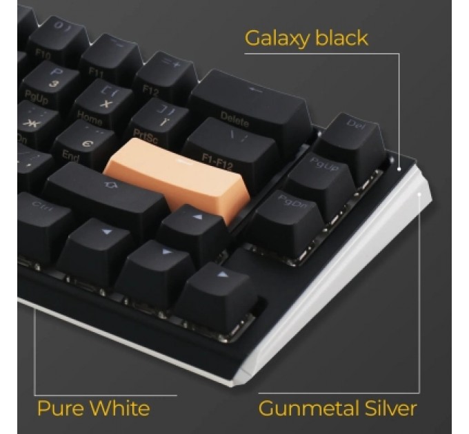 Ducky Клавіатура Ducky One 3 Mini Cherry MX Red RGB UA USB Black (DKON2161ST-RUAPXCLAWSC1)