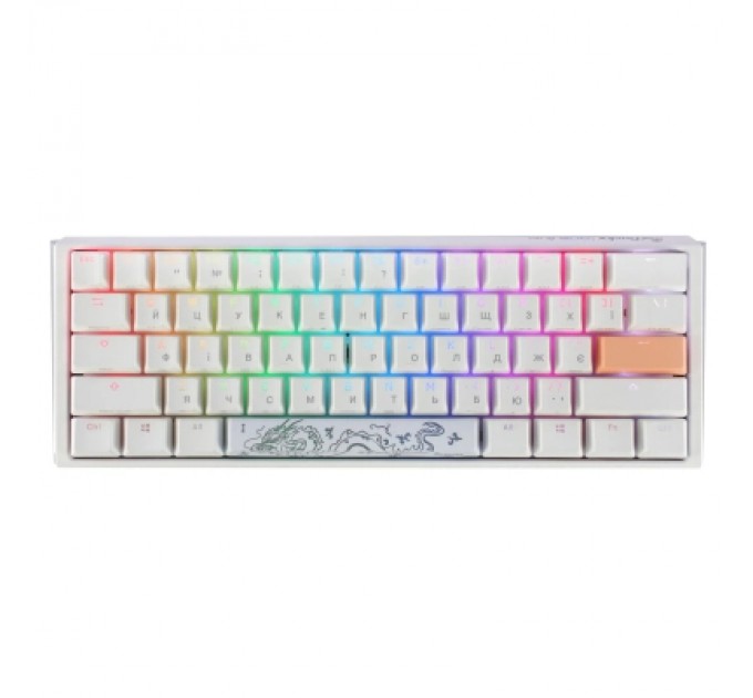 Ducky Клавіатура Ducky One 3 Mini Cherry MX Red RGB UA USB White (DKON2161ST-RUAPXPWWWSC1)