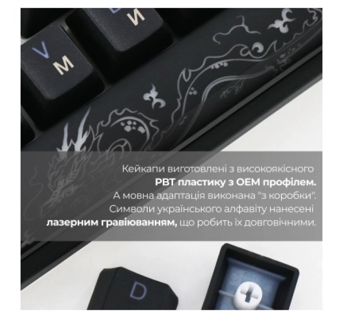 Ducky Клавіатура Ducky One 3 Mini Cherry MX Silent Red RGB UA USB Black (DKON2161ST-SUAPXCLAWSC1)