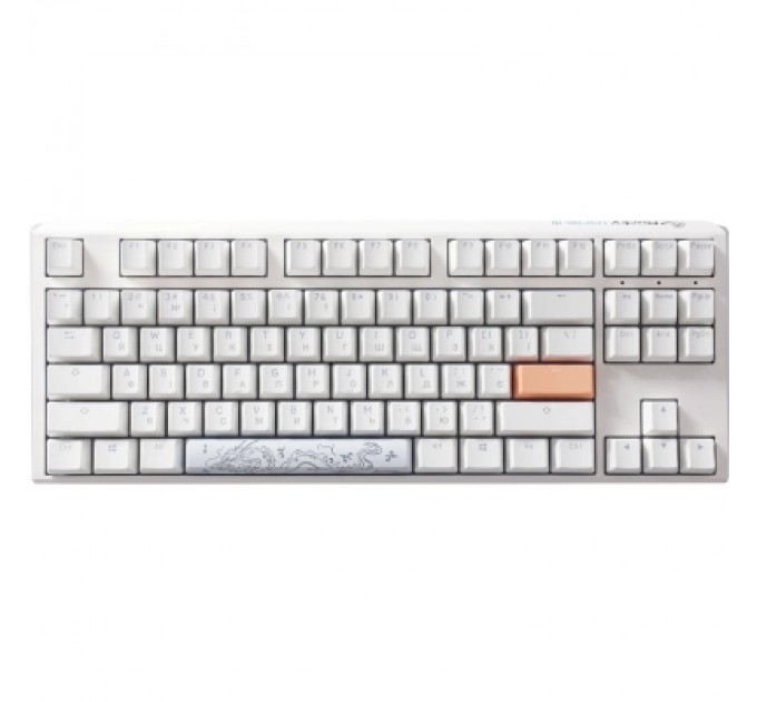 Ducky Клавіатура Ducky One 3 TKL Cherry MX Blue RGB UA USB White (DKON2187ST-CUAPXPWWWSC1)