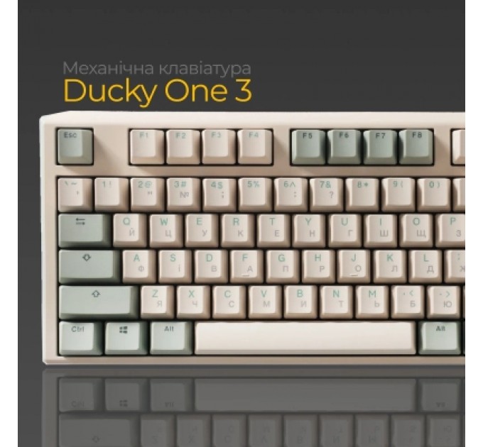 Ducky Клавіатура Ducky One 3 TKL Cherry MX Brown UA USB Cream (DKON2187-BUAPXМAEGGC1)