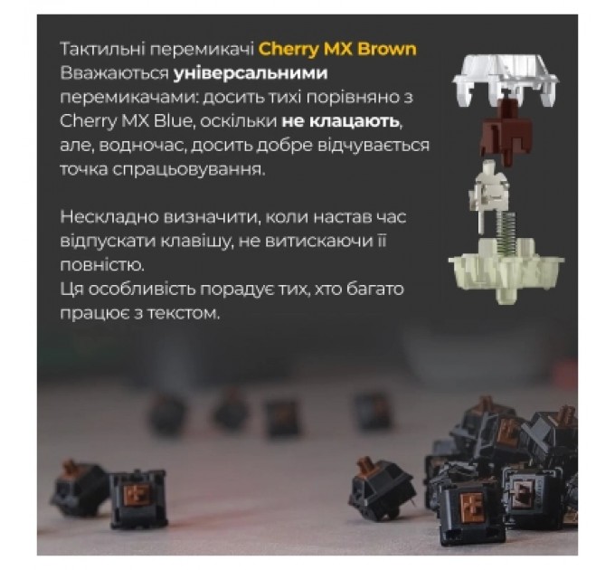 Ducky Клавіатура Ducky One 3 TKL Cherry MX Brown RGB UA USB White (DKON2187ST-BUAPXPWWWSC1)
