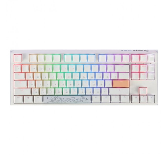 Ducky Клавіатура Ducky One 3 TKL Cherry MX Silent Red RGB UA USB White (DKON2187ST-SUAPXPWWWSC1)