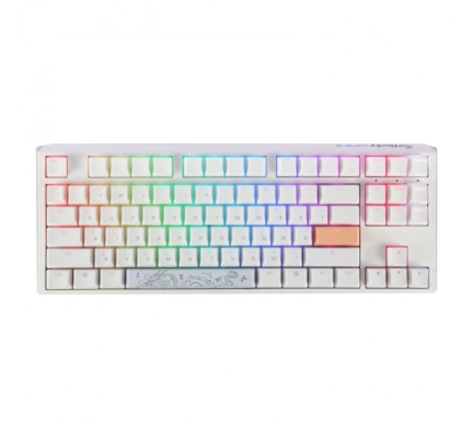 Ducky Клавіатура Ducky One 3 TKL Cherry MX Speed Silver RGB UA USB White (DKON2187ST-PUAPXPWWWSC1)