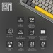 Epomaker Клавіатура Epomaker EK68 65 Budgerigar V2 Switch Hot-Swap RGB Wireless/Bluetooth/USB UA Black (EK68-B-BV2)