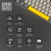 Epomaker Клавіатура Epomaker EP64 60 Mulan Switch Hot-Swap RGB Wireless/Bluetooth/USB UA Black (EP64-B-M)